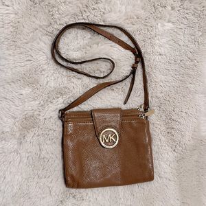 Michael Kors brown cross body purse